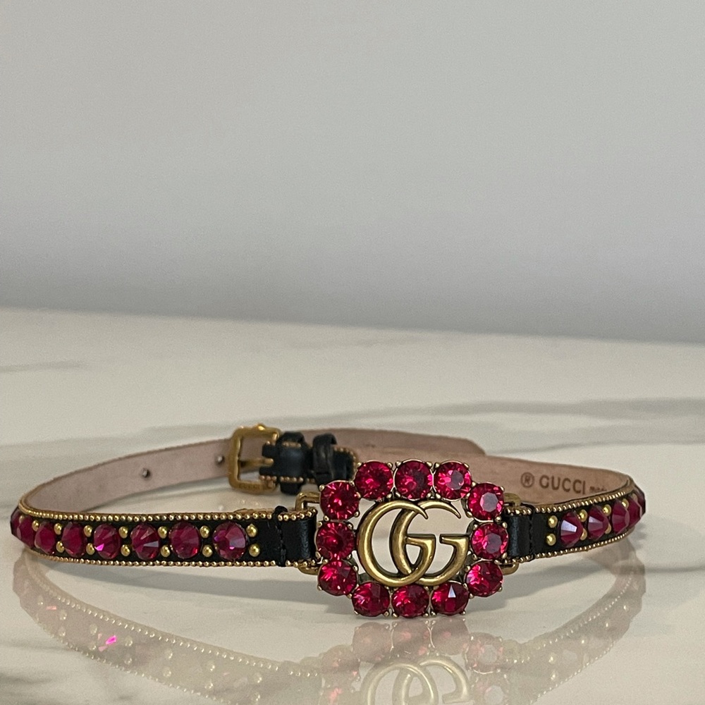 ❌❌SOLD❌❌ Gucci GG leather choker